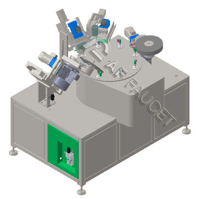 RTAF-RB0408-4-Spindles 8 Trạm Máy đánh răng cho các bộ phận nhỏ Máy vẽ dây CNC