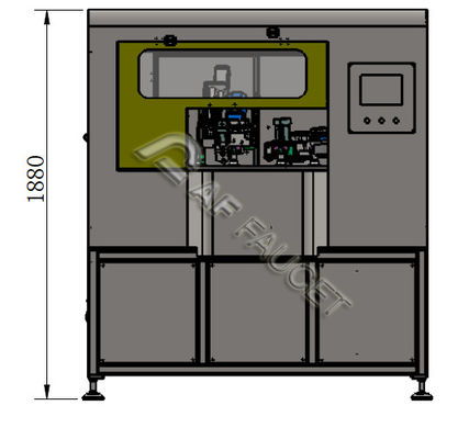 RTAF-RB0408-4-Spindles 8 Trạm Máy đánh răng cho các bộ phận nhỏ Máy vẽ dây CNC