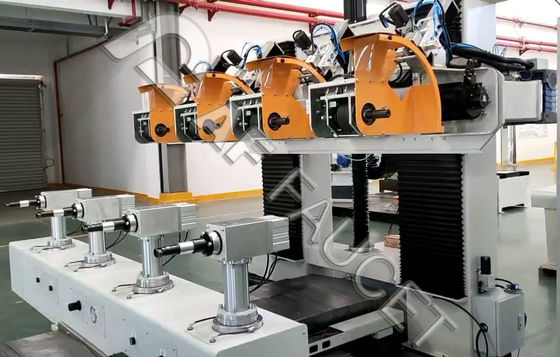 Máy đánh bóng tay vòi bằng đồng, Thiết bị đánh bóng vòi tự động, PROMAX điều khiển, Bốn trạm