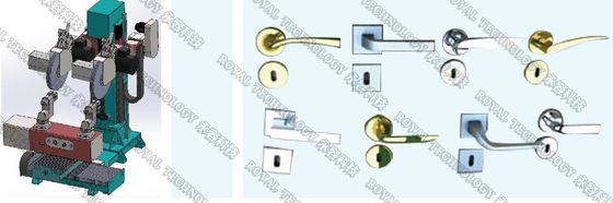Máy đánh bóng quay 2 trạm, Máy đánh bóng tự động với 2 đinh, Máy đánh bóng tự động